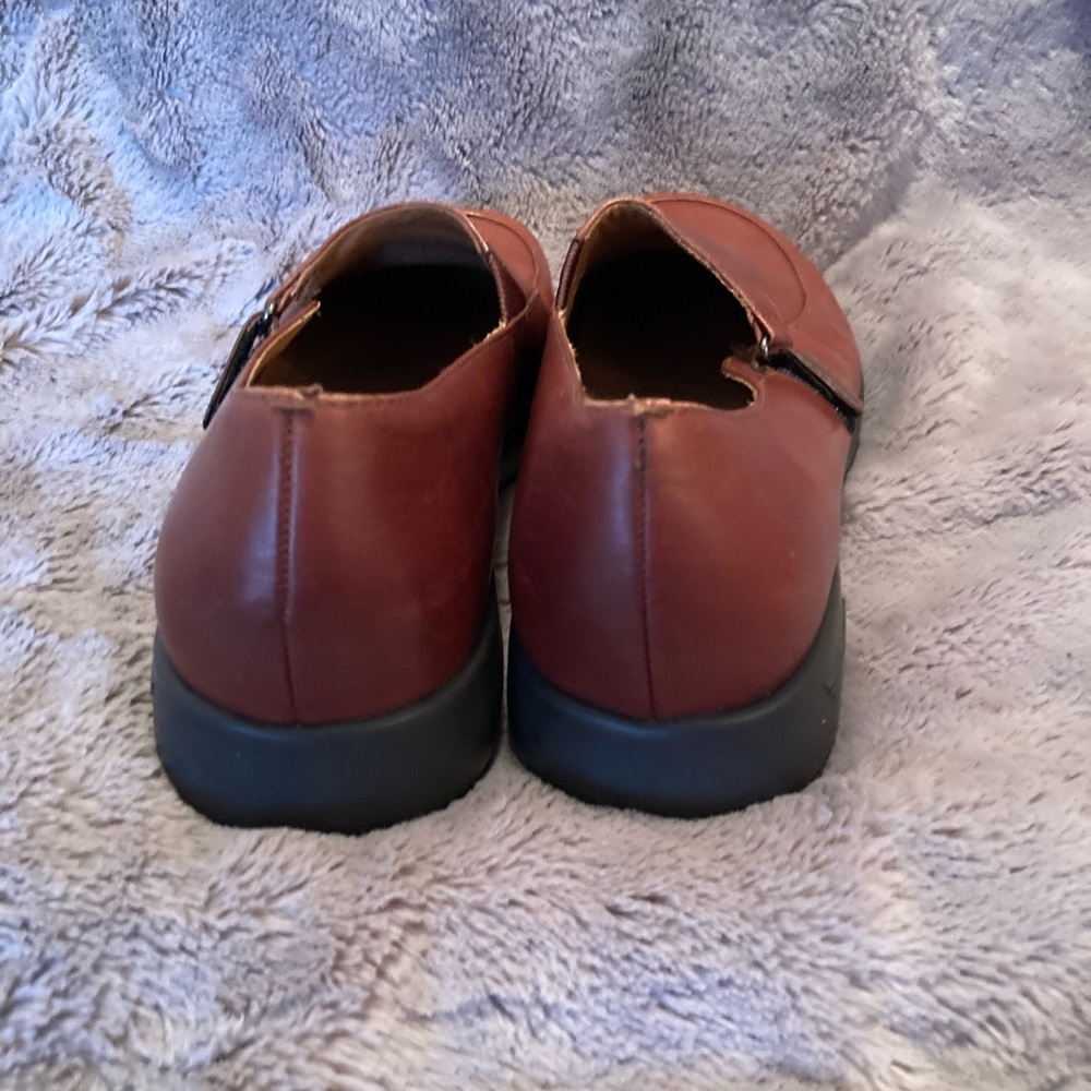 Dansko Women Darcy Shoe Size 41 10.5 Brown Leather Chunky Thick Sole Brazil - Picture 4 of 7